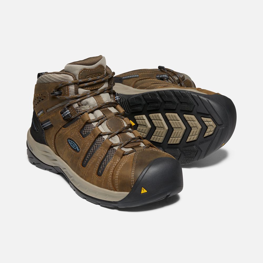 Botte de Travail Keen Homme Marron | Flint Ii Waterproof (Steel Toe) | RXNFY-2970